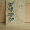 Handmade Ceramic Heart Buttons
