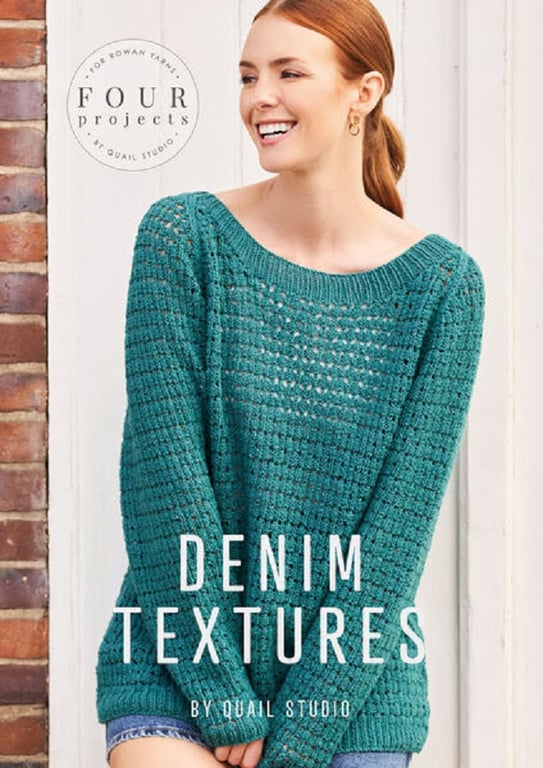 Rowan 'Denim Textures 4 Projects' Knitting Pattern Book by Quail Studio