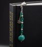 Beaded floral glass bookmark, Christmas gift, Book lovers gift - Image 6