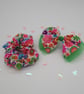 Flower power clip on hair bow and scrunchie set.   - Image 7
