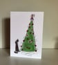 Dog by the Christmas Tree - Image 1
