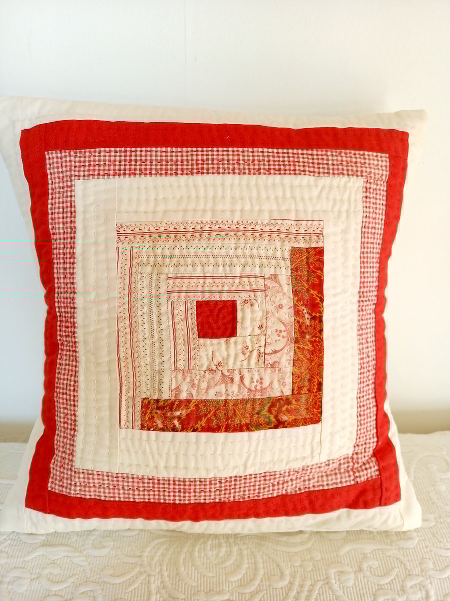 Patchwork cushion cover