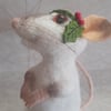 Needle Felted Christmas Siamese Rat