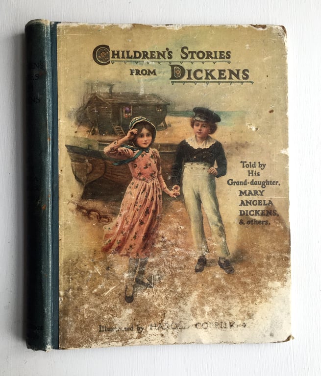 Bookbinding Supplies, Notebook Cover, Vintage Dickens, Unique