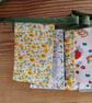 mini bunting handmade in a green floral theme. - Image 2