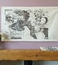'Catching Up' Tea Towel - Image 3