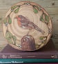 Pyrography Robin & Mistletoe wood slice hanging decoration - Image 1