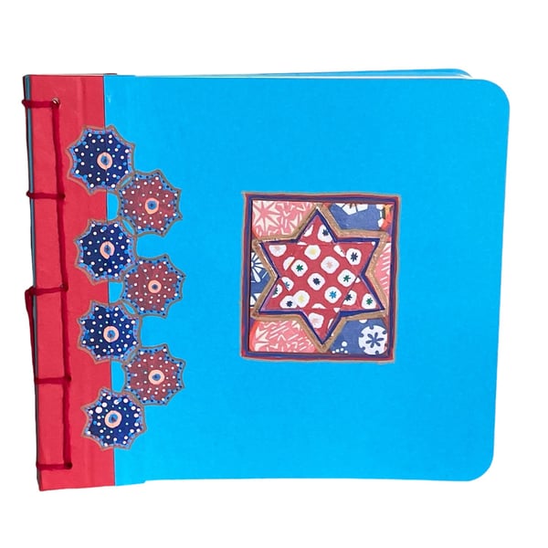 Handmade Coloured Page Notebook - price includes UK posting