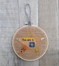 ‘You are a star’ embroidered art hoop - Image 2