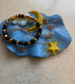 Handmade clay jewellery dish trinket dish star, moon and sky themed - Image 2