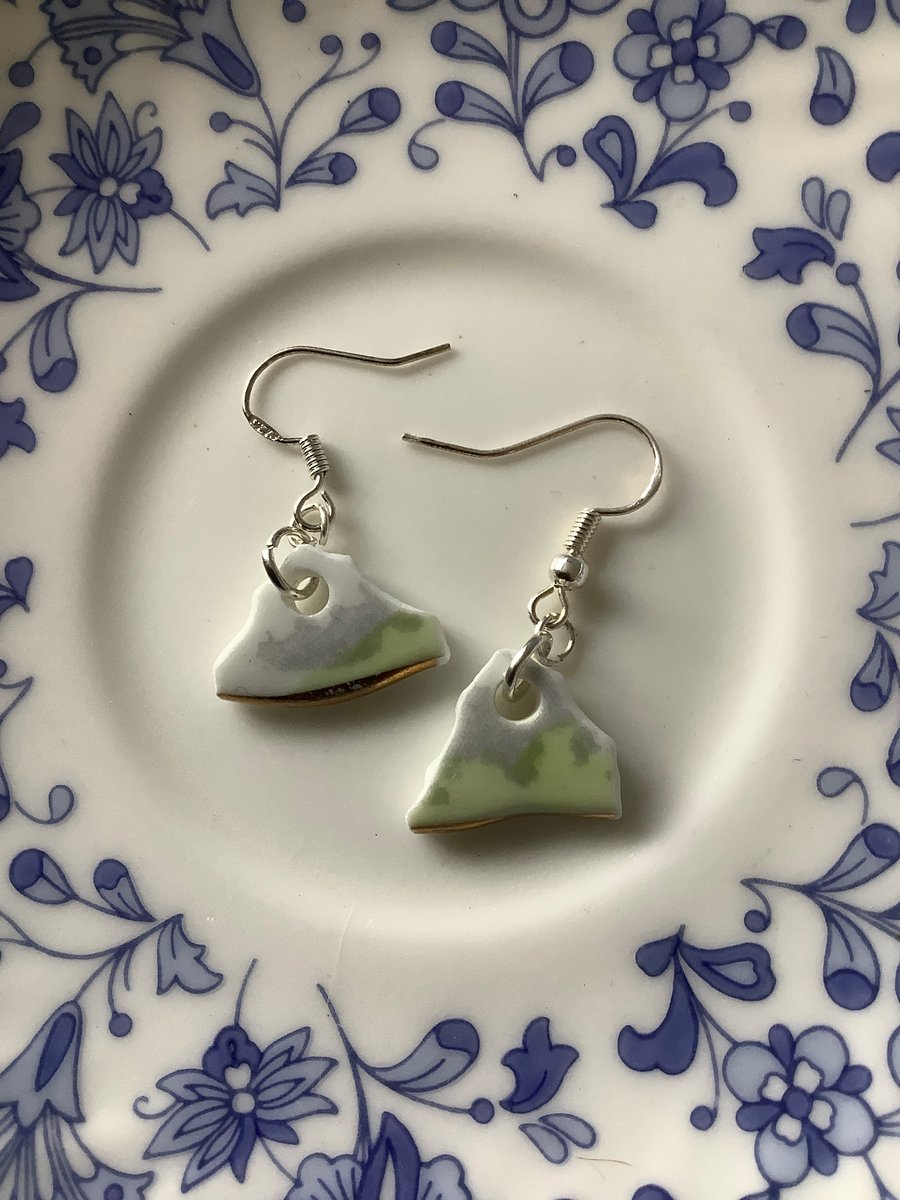 Handmade Drop Earrings, One of a Kind, Unique, Eco Friendly Gifts.