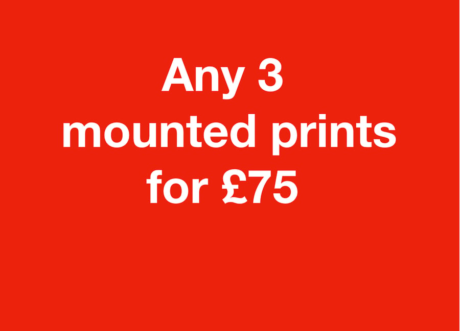 ANY 3 mounted prints for seventy five pounds FREE DELIVERY