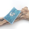 Blue Anchor felt key fob
