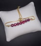 Red agate slider bracelet - Image 1