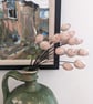 Perfectly Imperfect Ceramic Clover Flowers x 3, Muted Pink Meadow Red Clover - Image 5
