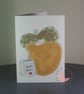 Beardy Bloke Having a Brew, Blank Card  - Image 1