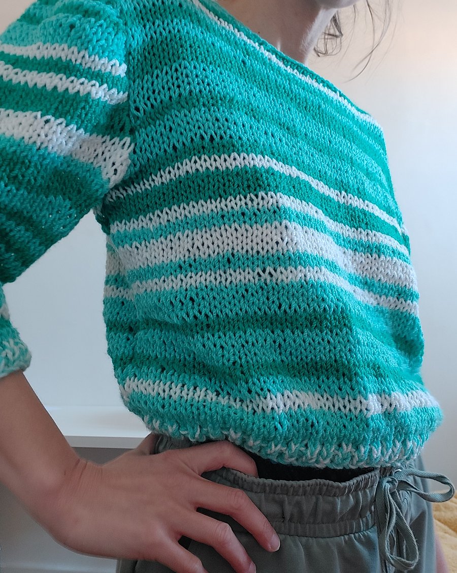 Blue Bliss Hand Knit Jumper