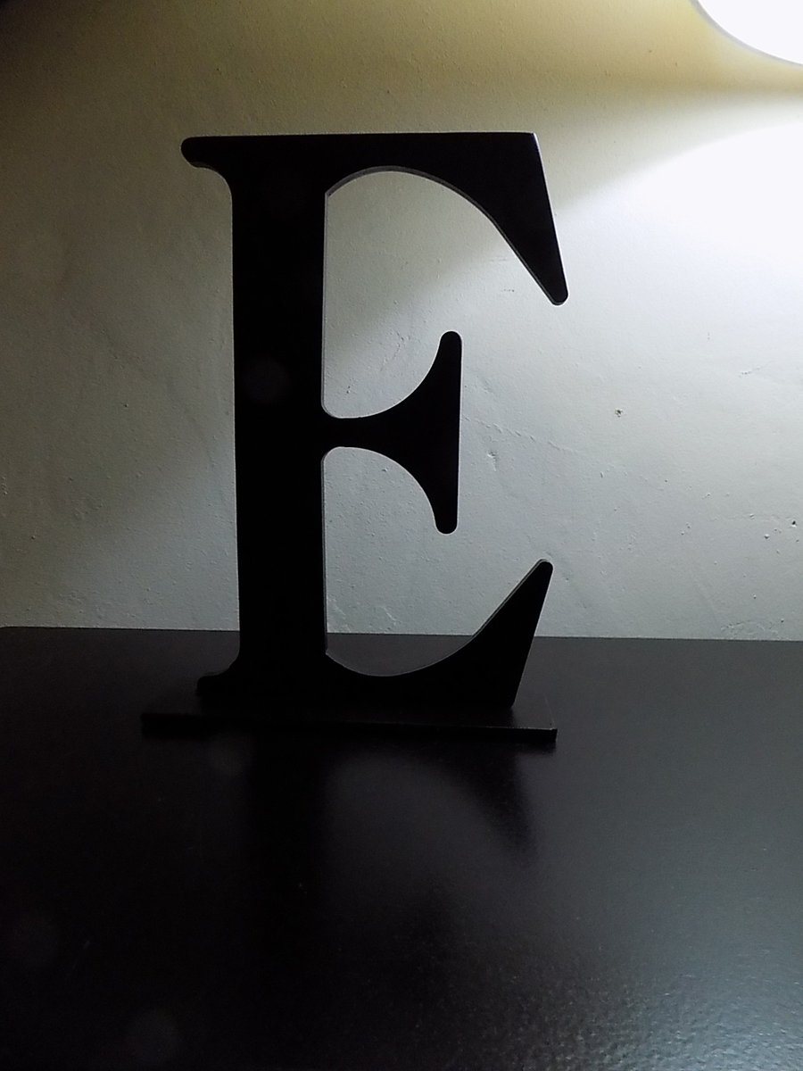 Wrought Iron Free Standing Letter.................................Hand Crafted 