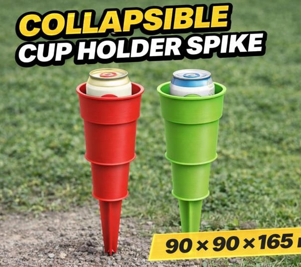 Collapsible Cup Holder Spike - 90 - 90 - 165mm 