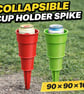 Collapsible Cup Holder Spike - 90 - 90 - 165mm 