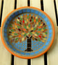 Autumn Jewel Tree Mosaic Garden Bird Bath