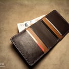 Handmade Embossed Leather Card Holder 