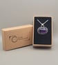 Genuine Amethyst and Sterling Silver Pendant  - Image 10