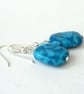 Crazy blue agate earrings - Image 2