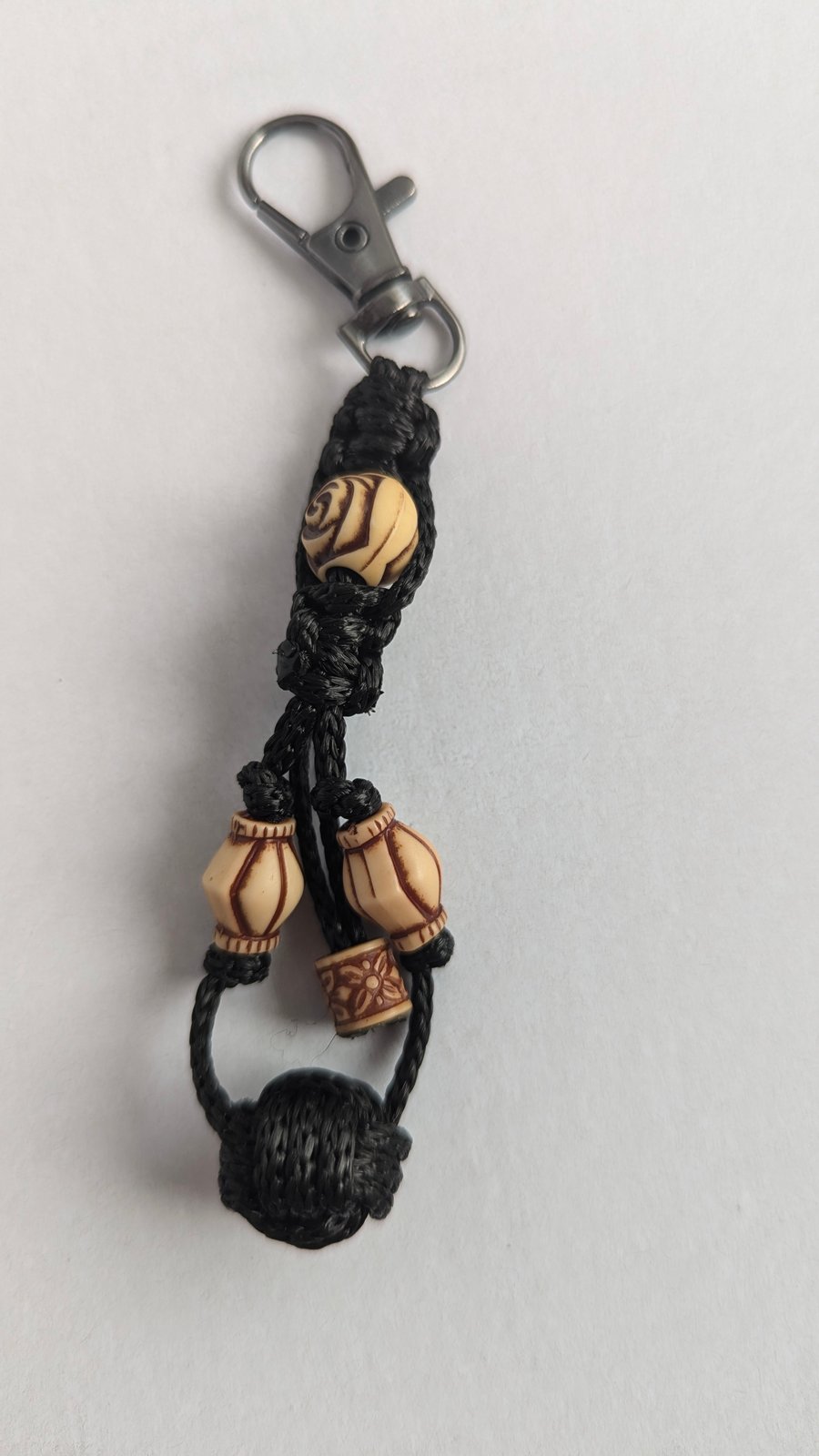 Keychain Macrame Style Monkey's Fist Knot