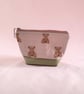 Small Cosmetic Pouch.  Teddy Bear Collection.  Limited Edition.
