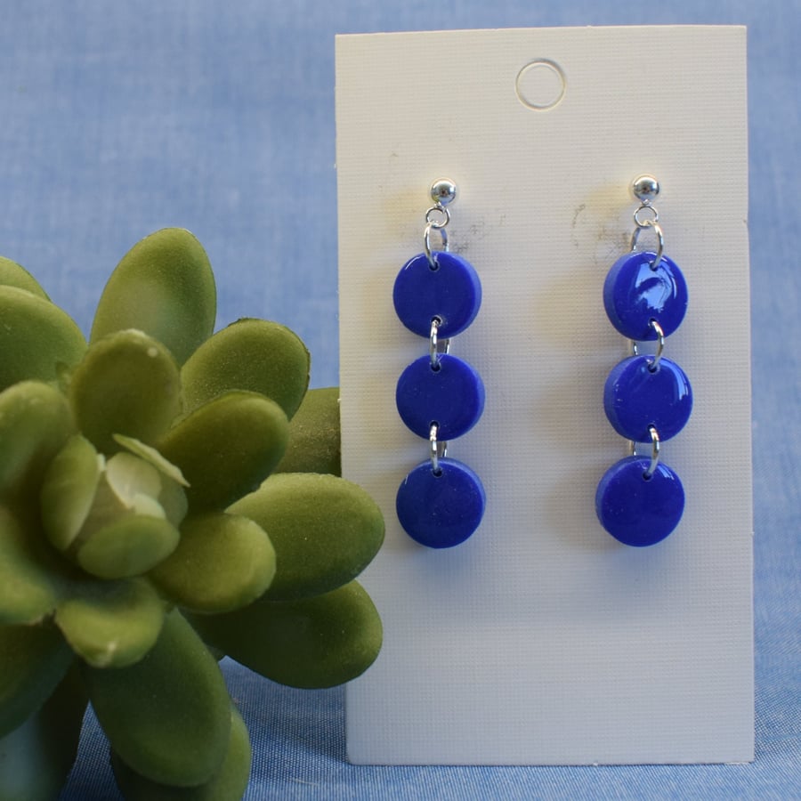 Triple Circle Dangle Earrings