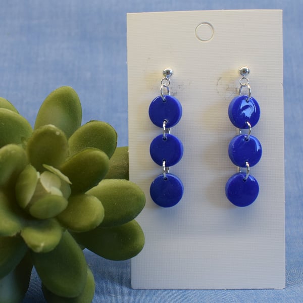 Triple Circle Dangle Earrings