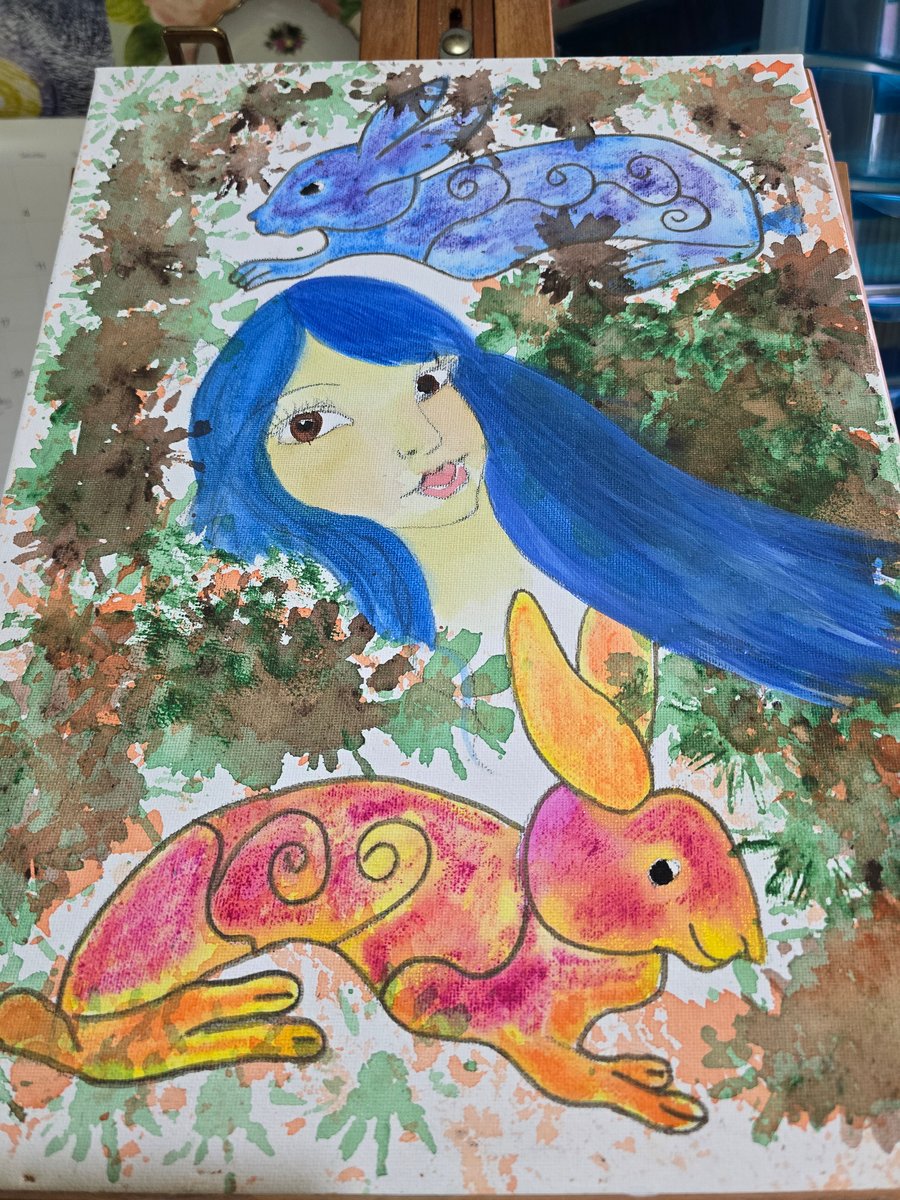 Fairy Acrylic Painting