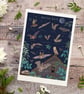 British Bats Nature Guide Illustration Print - Image 4