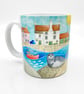 Seal Mug - Seaside Watercolour Artist. Nautical Coastal Kitchen Decor Gift - Image 1