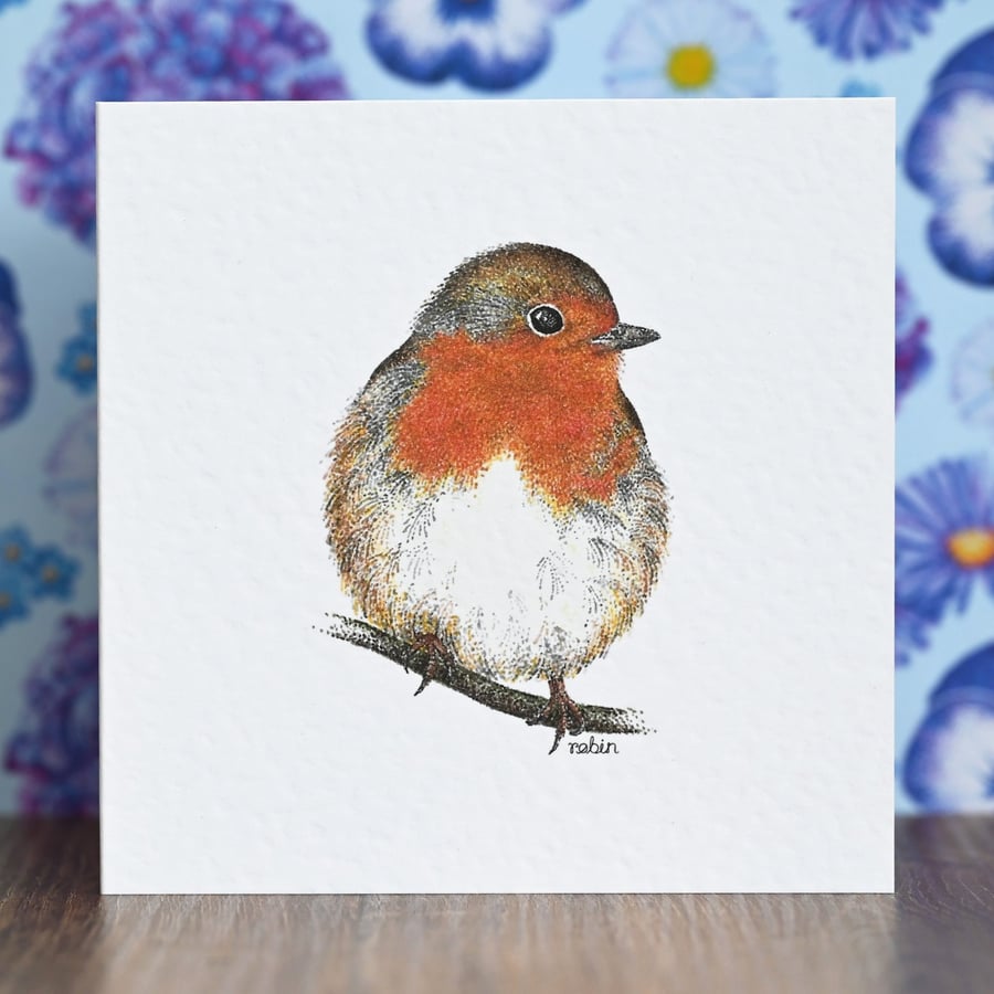 Robin Blank Card