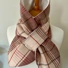 Neptune tweed scarf with fleece lining 