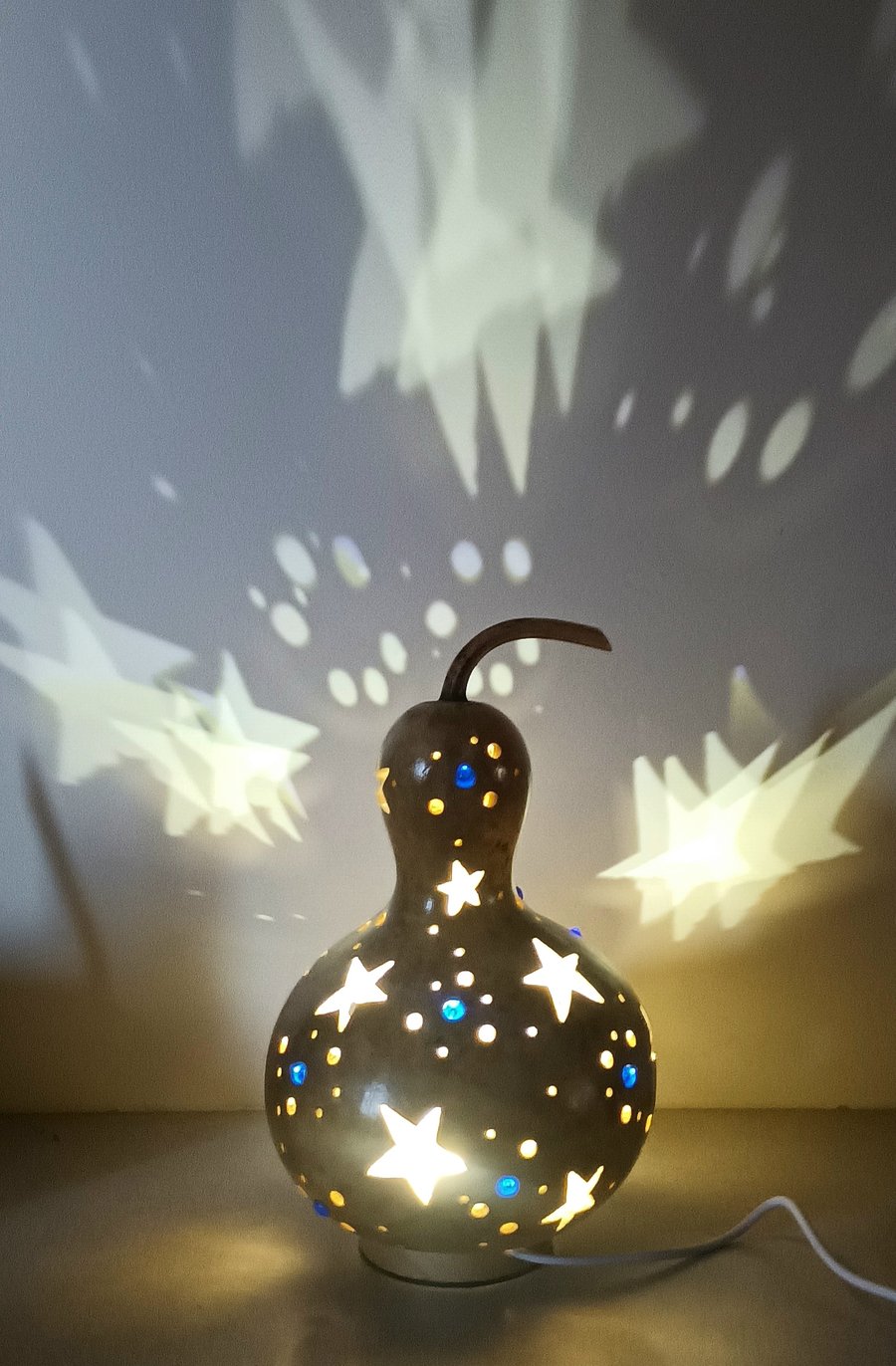 Starry Night Gourd Lamp, Night Light