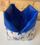  Vintage Planes Quilted Fabric Wash Bag - Image 9