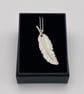 NEW! Porcelain white feather pendant - Image 3