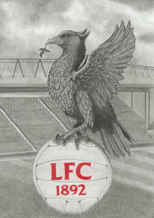 Liverpool FC Liverbird Art print A3