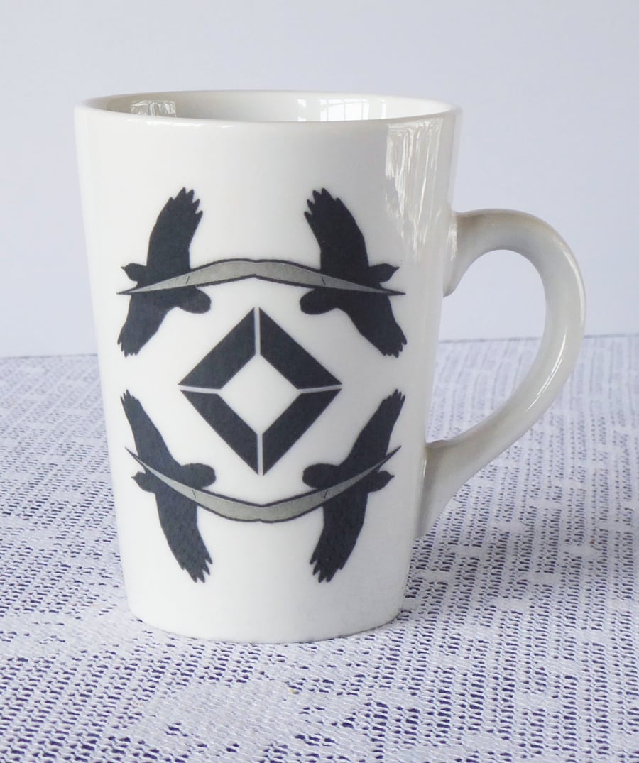 Bird of Prey Design Ceramic Mug - Price Reduced to Clear 