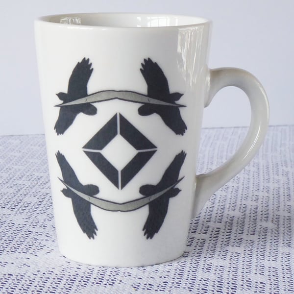 Bird of Prey Design Ceramic Mug - Price Reduced to Clear 