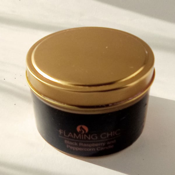 candle in a tin