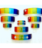 Handmade Glass Skinny Sized Rainbow Bridge - Pet Loss Optional Name, Paws, Card - Image 2