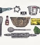 Baking Kit Lino Print- Colour - Image 1