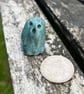 Tiny Blue Cermaic Ghost