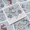 christmas cards - pack of 3 'winter birds'