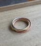 Russian wedding ring, Silver, brass and bronze - Image 7