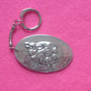 Pewter keyring,sheep design